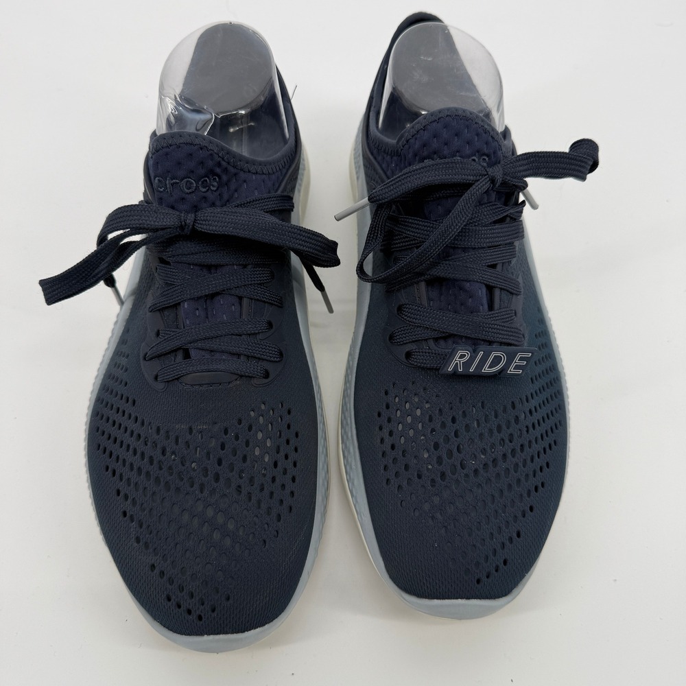 Crocs LiteRide 360 Pacer Navy Blue Grey Athletic Sneakers 206705 Womens 11